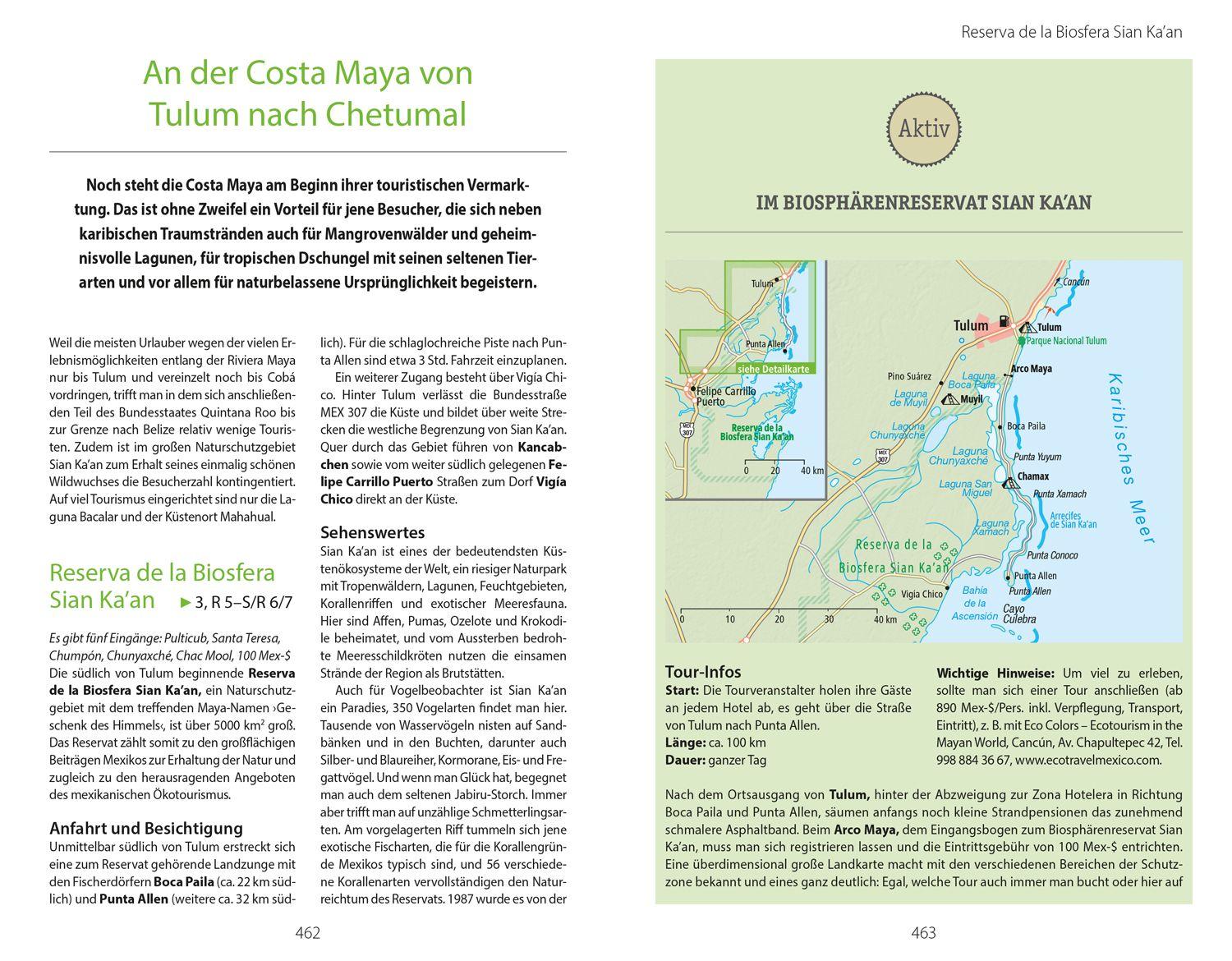 Beispielinhalt (Bild) DUMONT Reise-Handbuch Reiseführer Mexiko