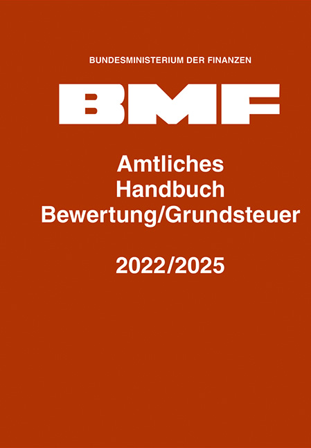Vorderes Coverbild Amtliches Handbuch Bewertung/Grundsteuer 2022/2025