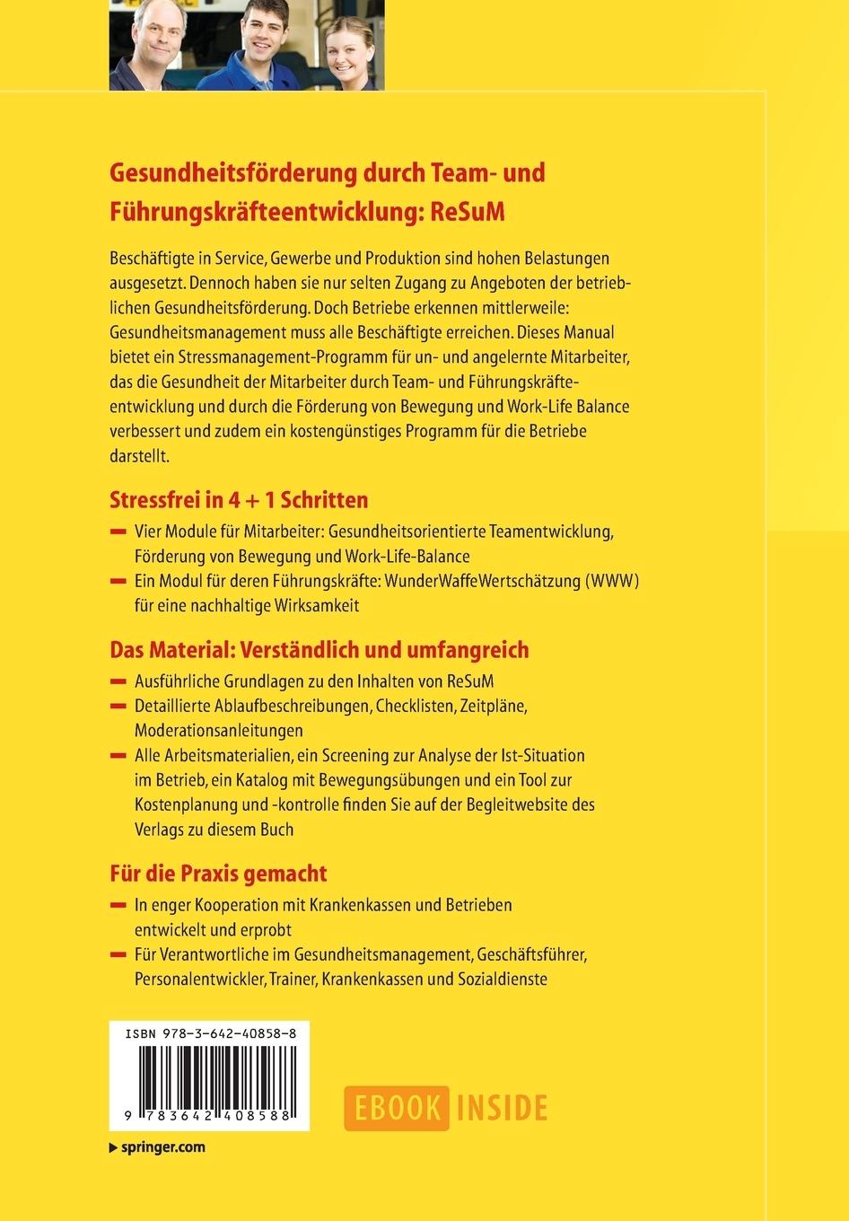 Rückseitencover Stressmanagement für Teams