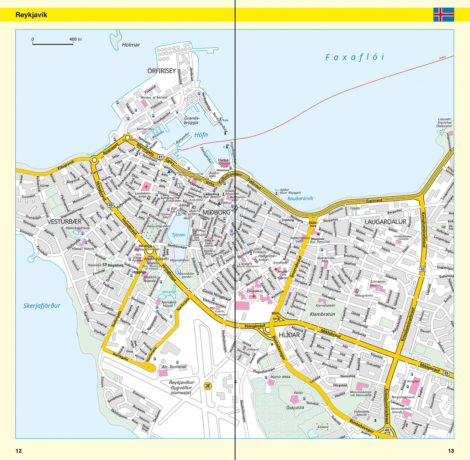 Beispielinhalt (Bild) ADAC Länderkarte Island 1:600.000