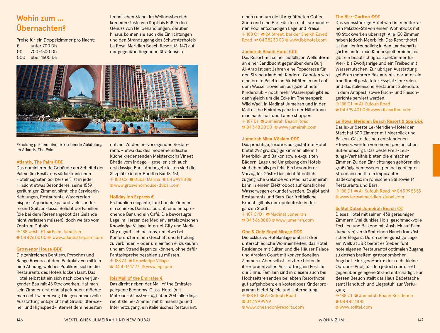 Beispielinhalt (Bild) Baedeker SMART Reiseführer Dubai