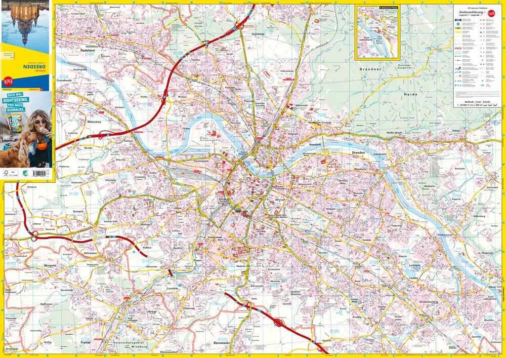 Beispielinhalt (Bild) Falk Cityplan Dresden 1:20.000