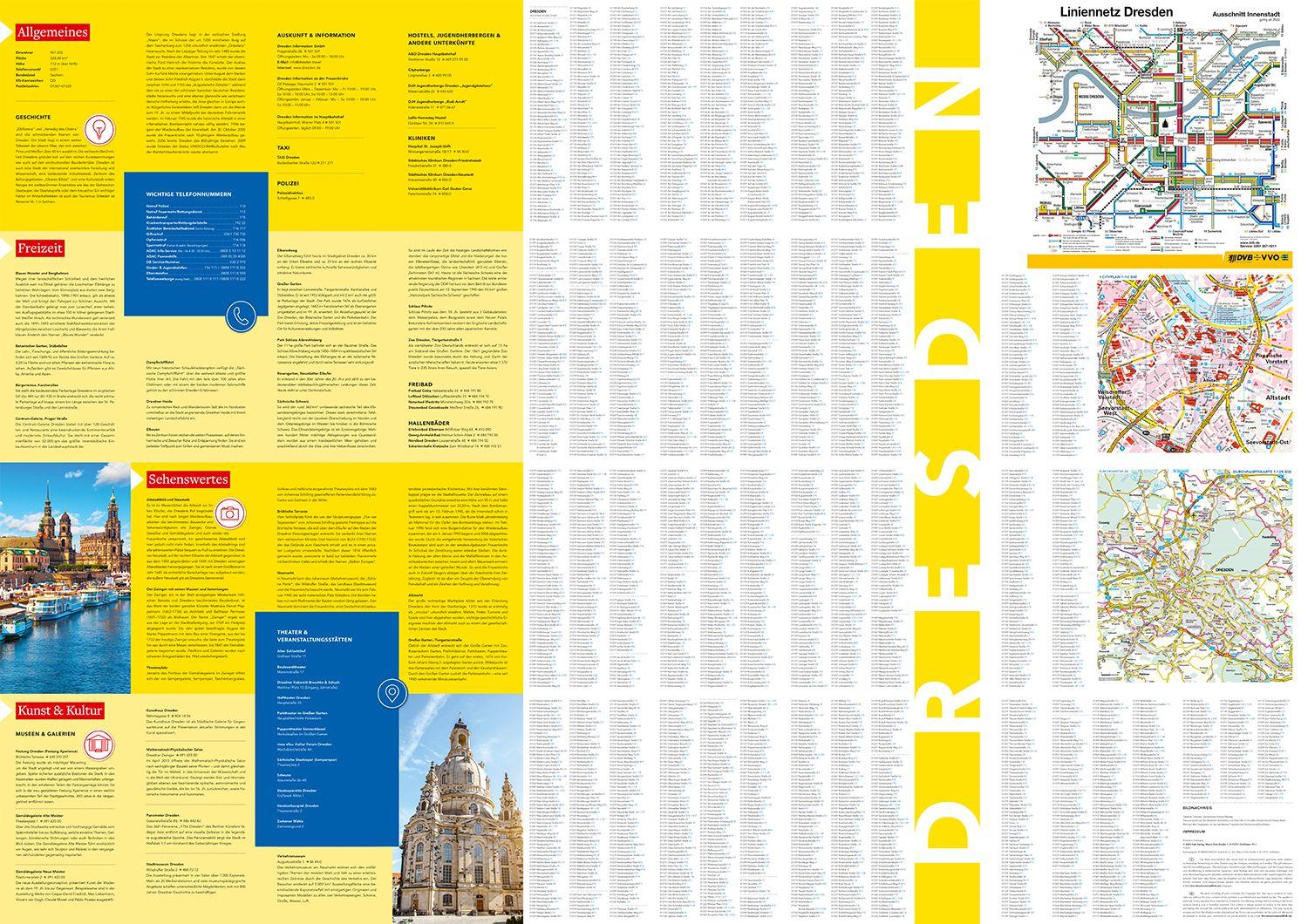 Beispielinhalt (Bild) Falk Cityplan Dresden 1:20.000
