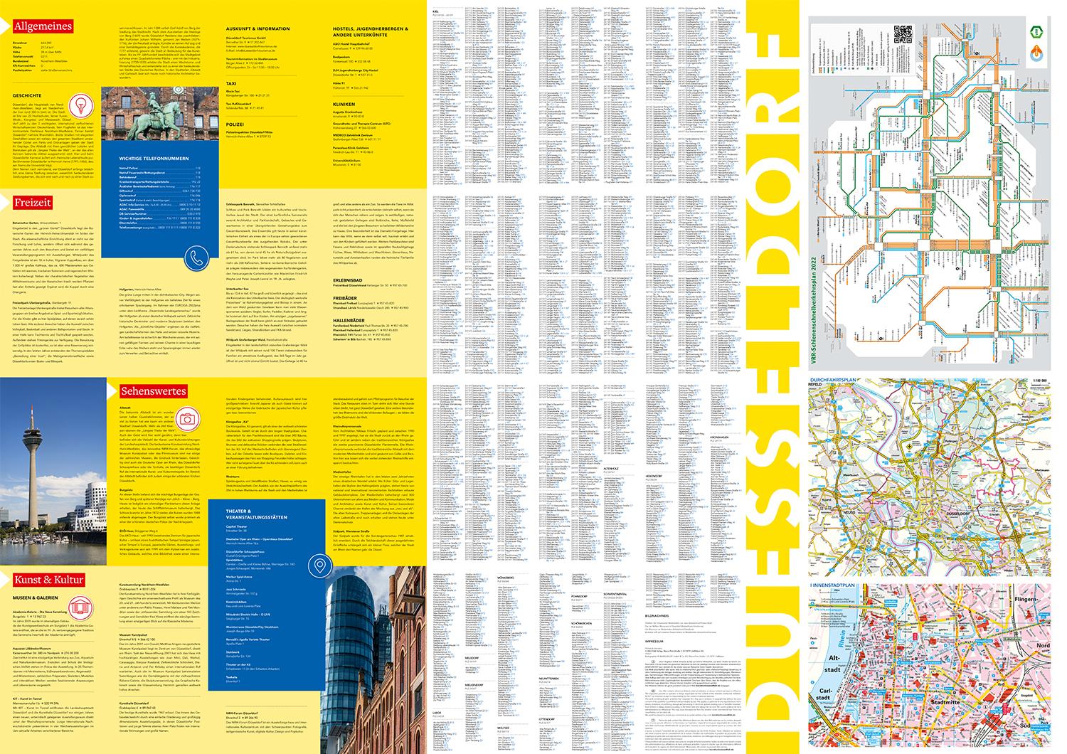 Beispielinhalt (Bild) Falk Cityplan Düsseldorf 1:20.000