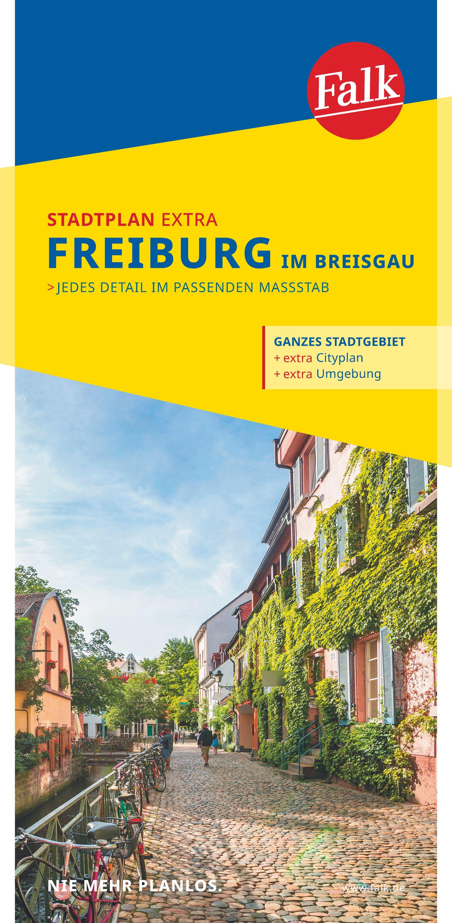 Vorderes Coverbild Falk Stadtplan Extra Freiburg 1:17.500