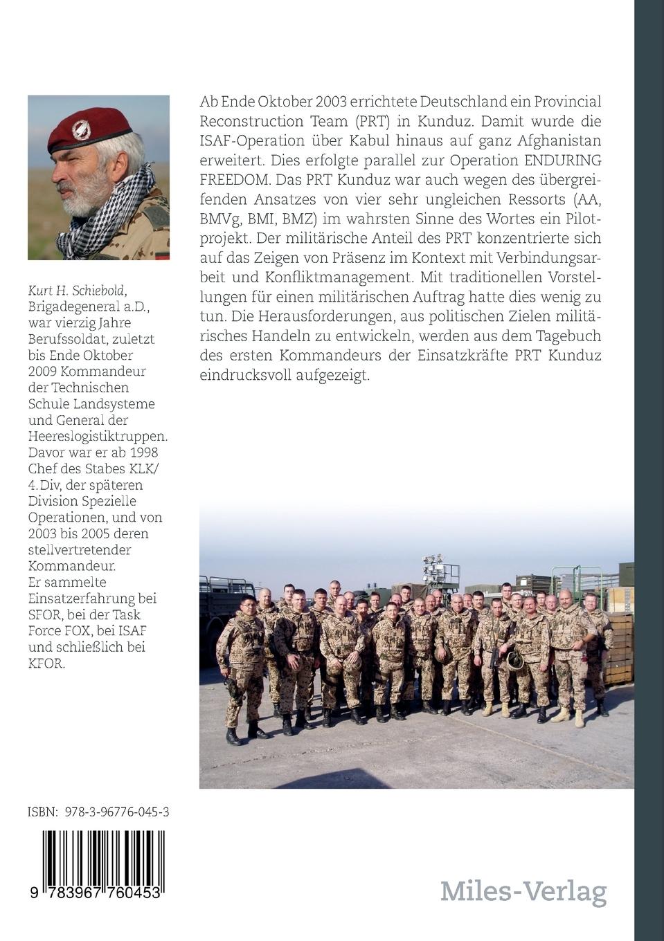 Rückseitencover 99 Tage in Afghanistan