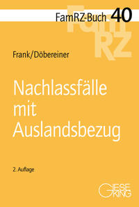 Vorderes Coverbild Nachlassfälle mit Auslandsbezug