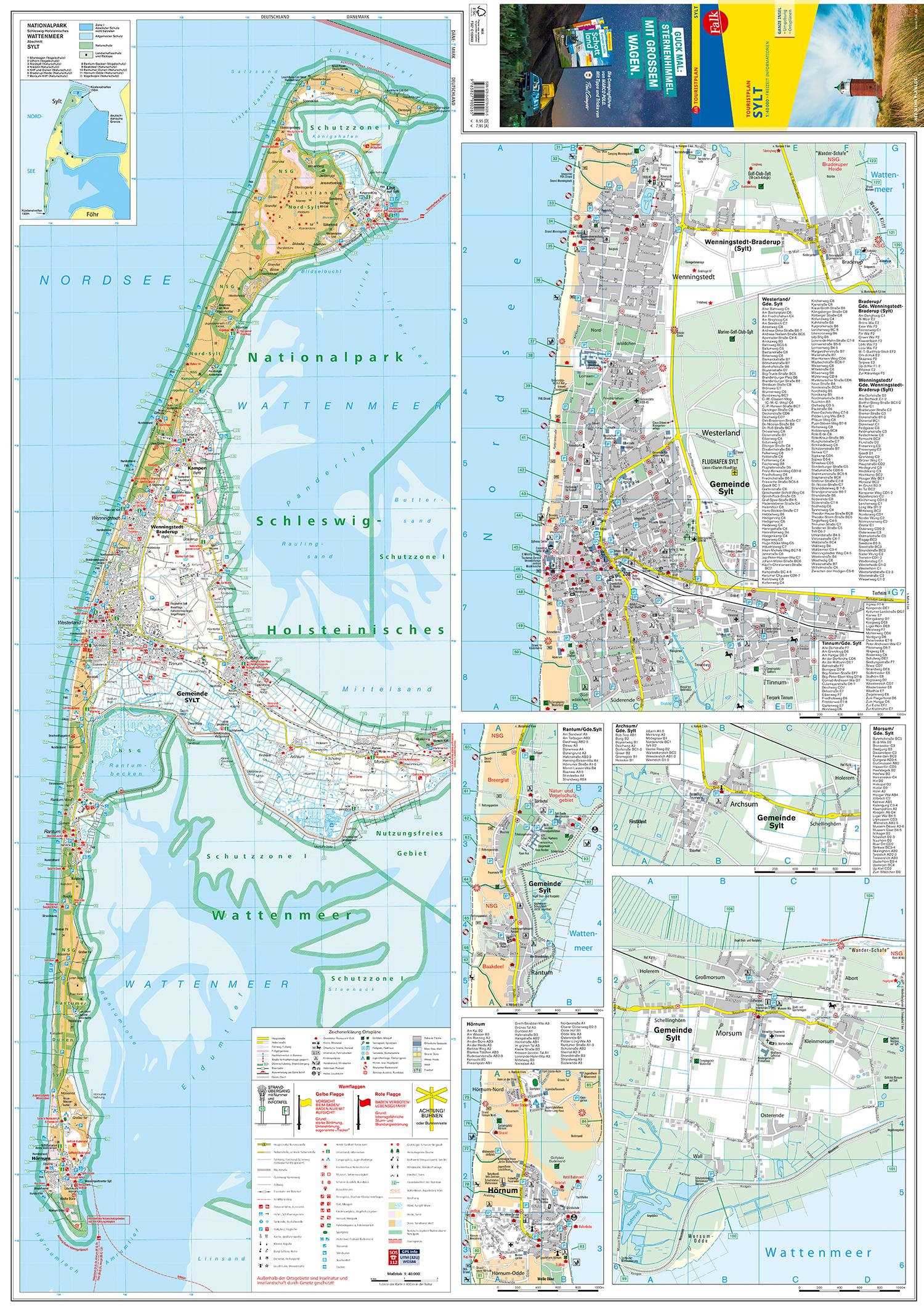 Beispielinhalt (Bild) Falk Touristplan Sylt 1:40.000