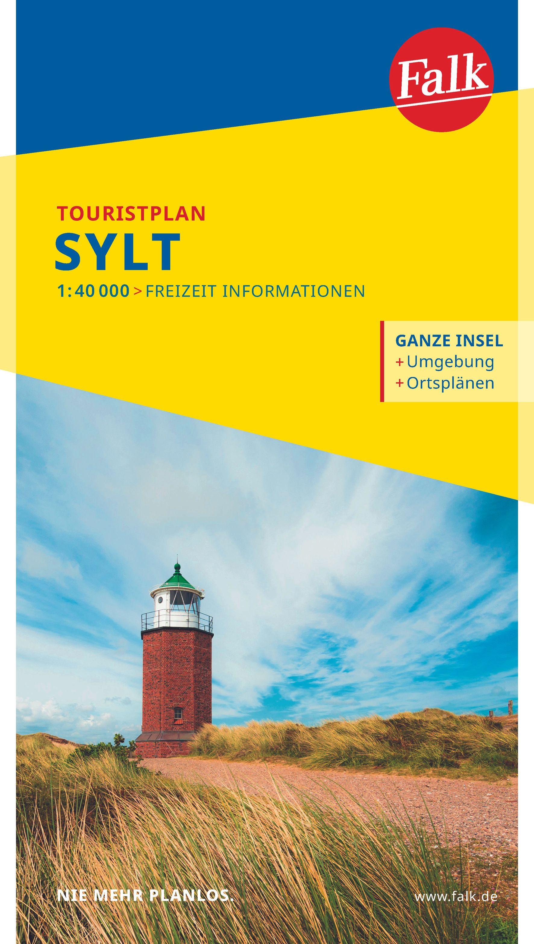 Vorderes Coverbild Falk Touristplan Sylt 1:40.000