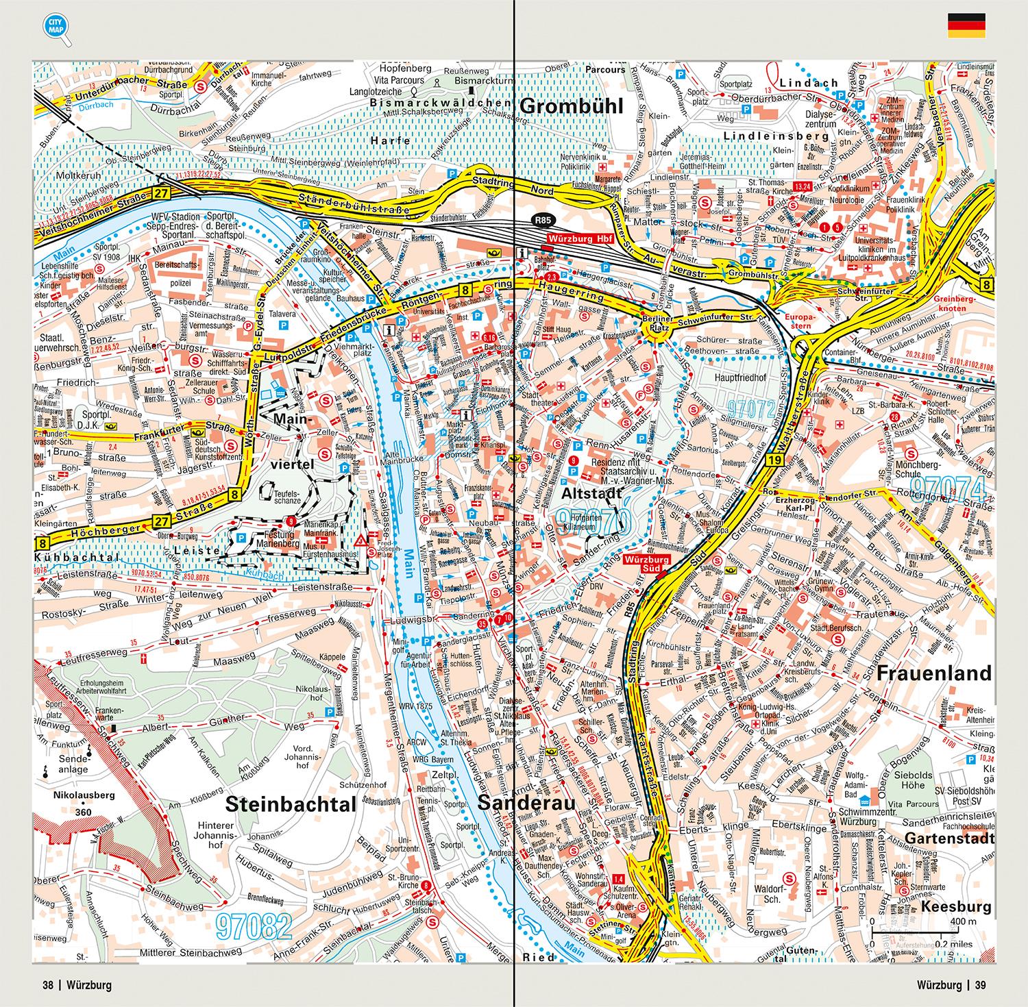 Beispielinhalt (Bild) MARCO POLO Regionalkarte Deutschland 12 Bayern Nord 1:200.000