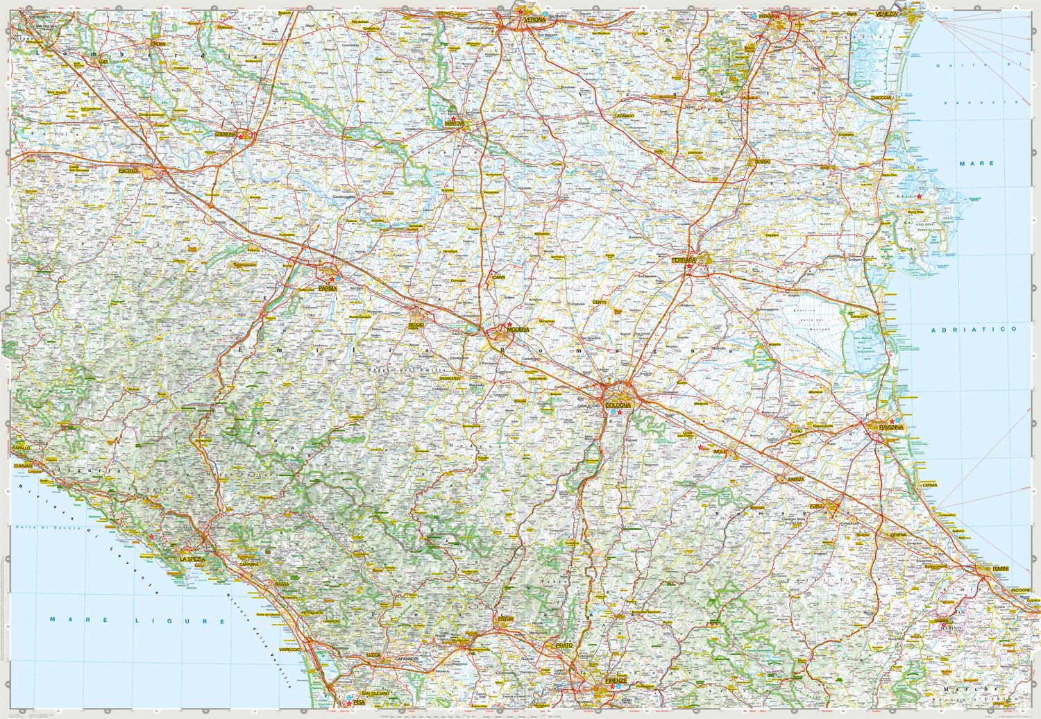Beispielinhalt (Bild) MARCO POLO Regionalkarte Italien 06 Emilia Romagna 1:200.000