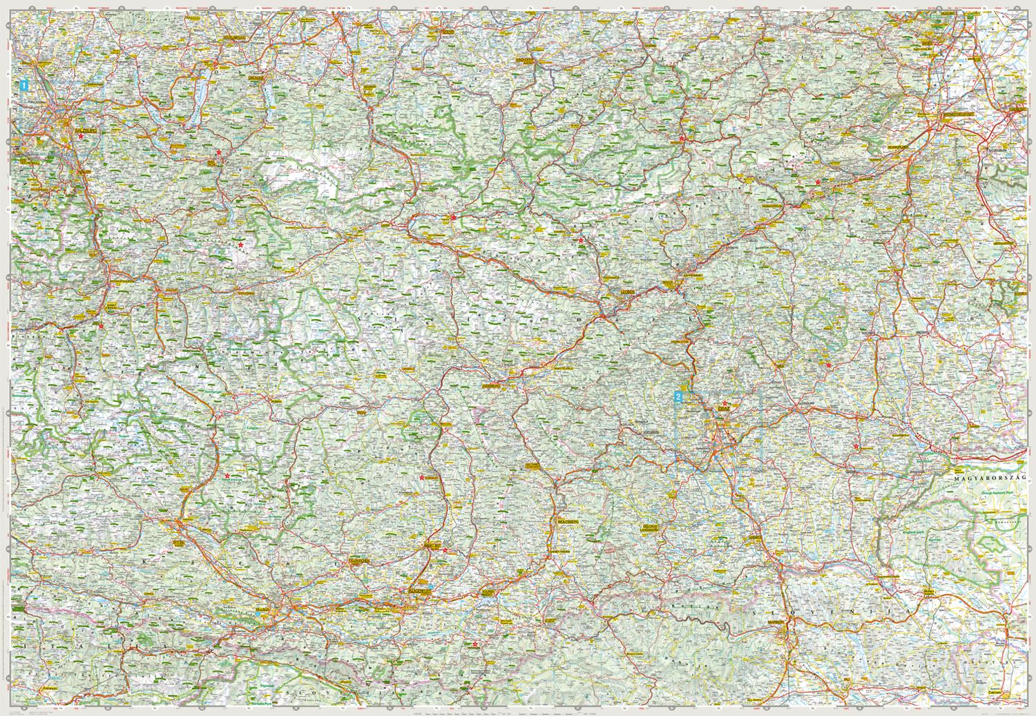 Beispielinhalt (Bild) MARCO POLO Regionalkarte Österreich 02 Salzburg, Kärnten, Steiermark 1:200.000