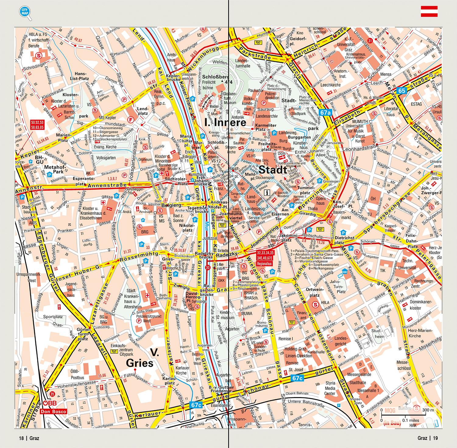Beispielinhalt (Bild) MARCO POLO Regionalkarte Österreich 02 Salzburg, Kärnten, Steiermark 1:200.000
