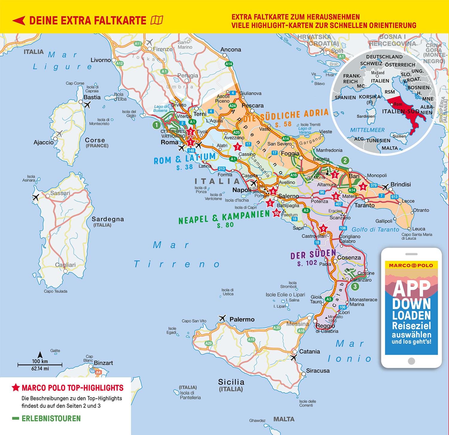 Beispielinhalt (Bild) MARCO POLO Reiseführer Italien Süd