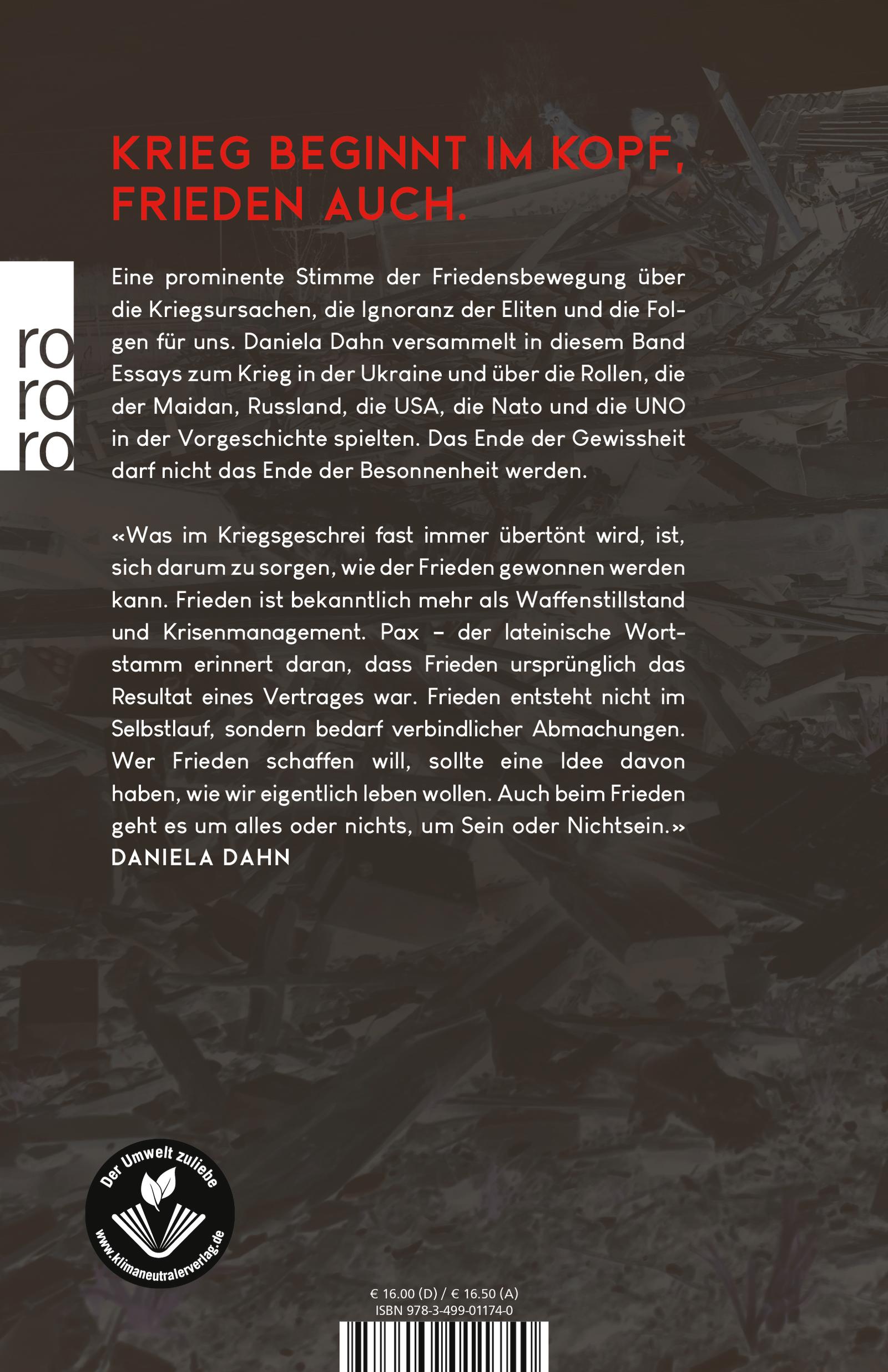 Rückseitencover Im Krieg verlieren auch die Sieger