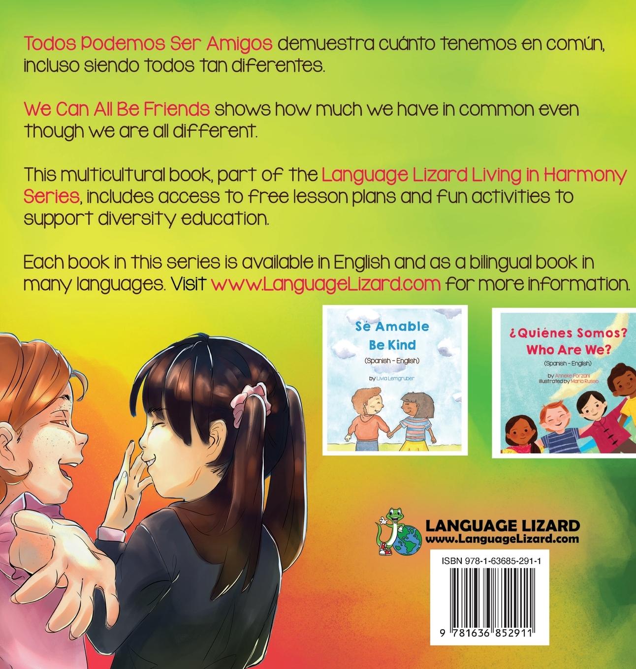 Rückseitencover We Can All Be Friends (Spanish-English)