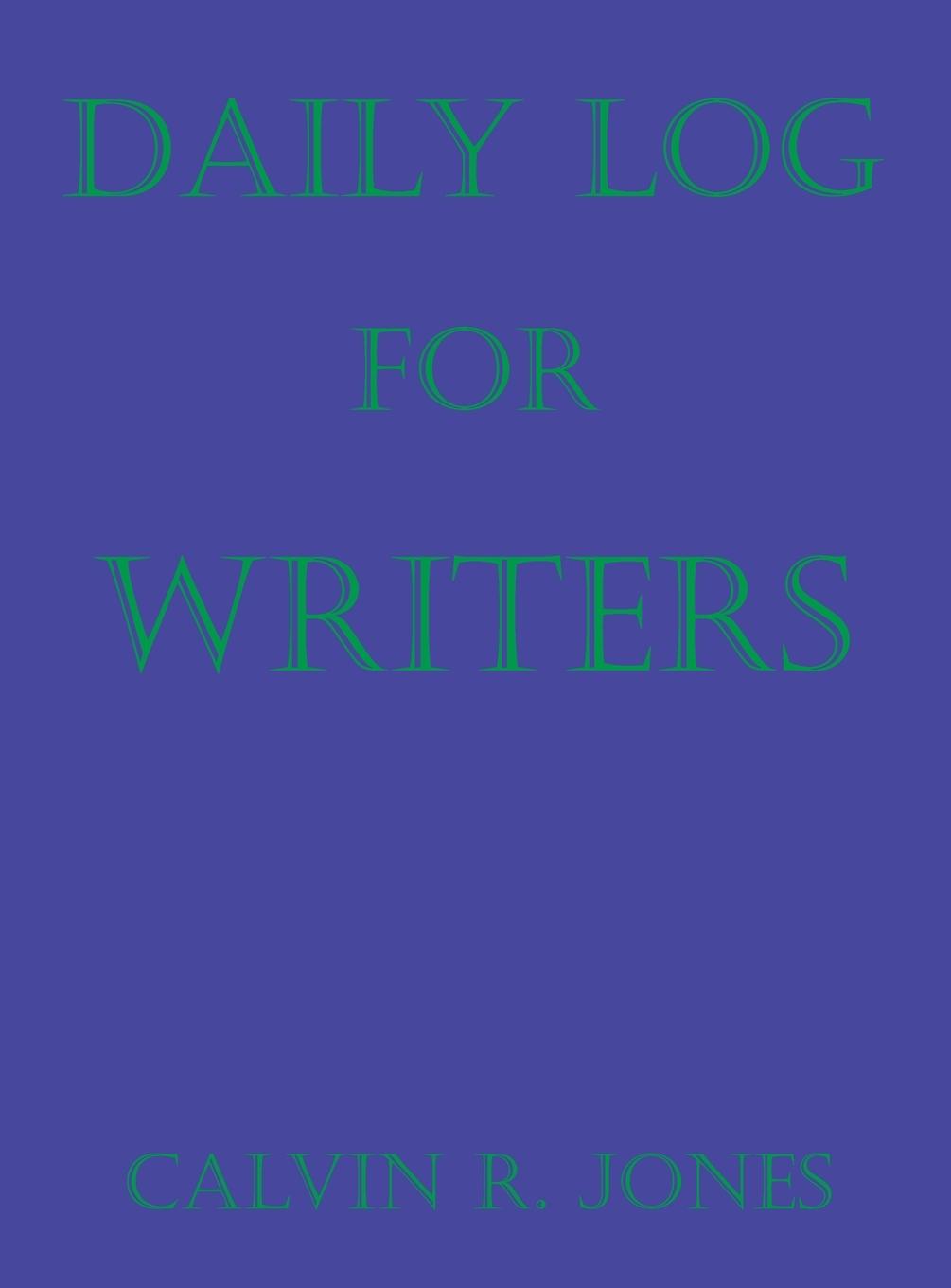 Vorderes Coverbild Daily Log for Writers
