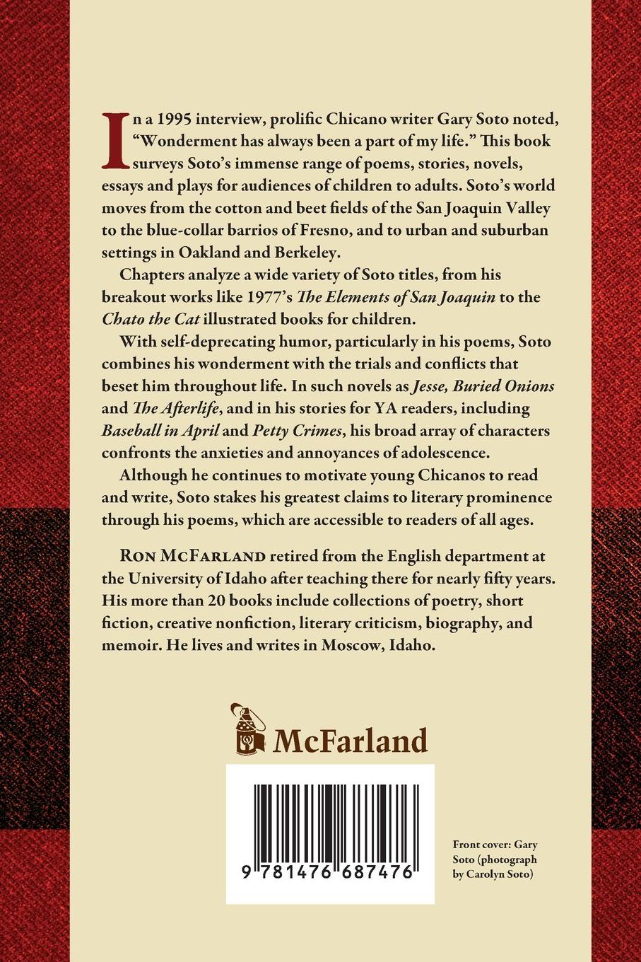 Rückseitencover Gary Soto