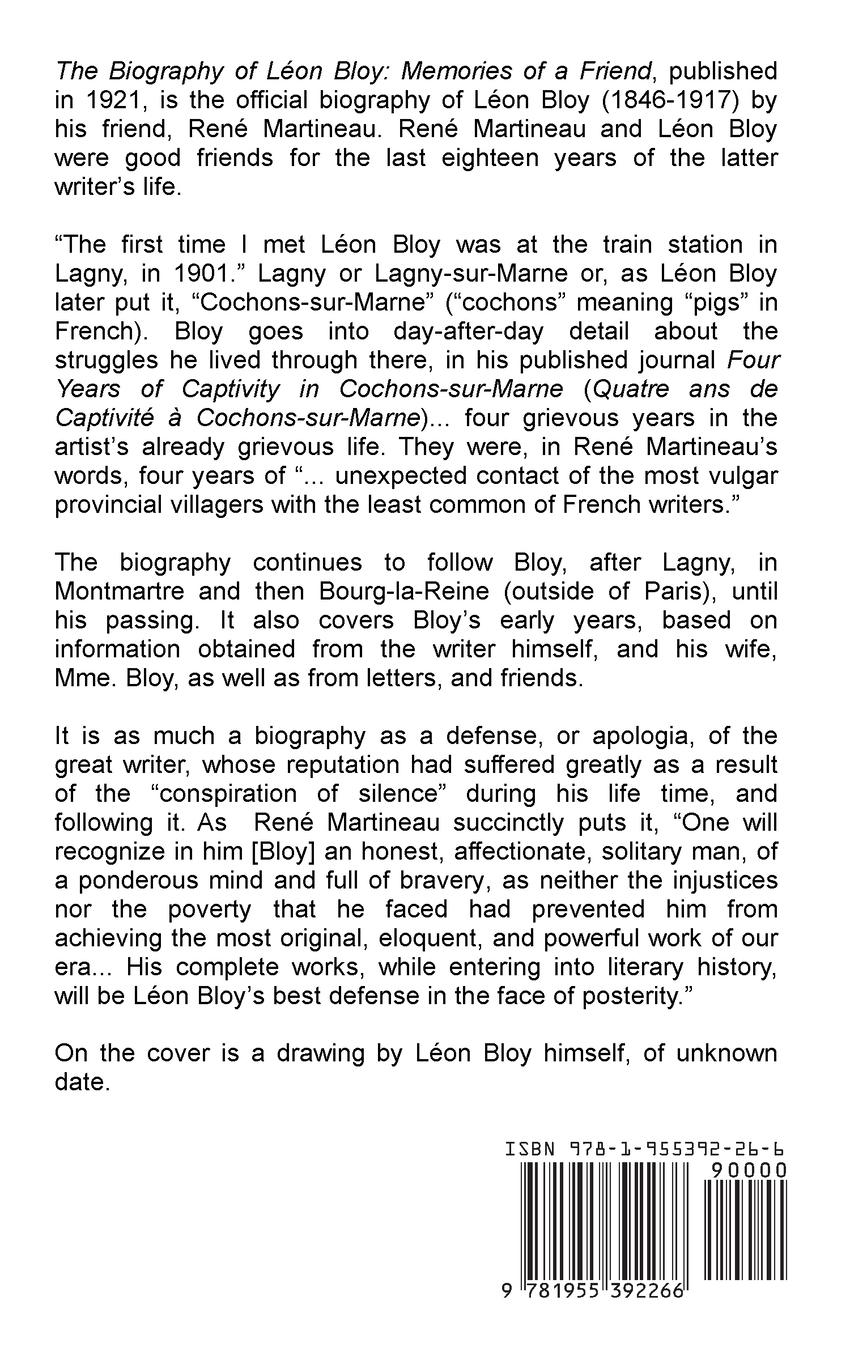 Rückseitencover The Biography of Léon Bloy