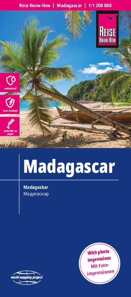 Vorderes Coverbild Reise Know-How Landkarte Madagaskar / Madagascar (1:1.200.000)