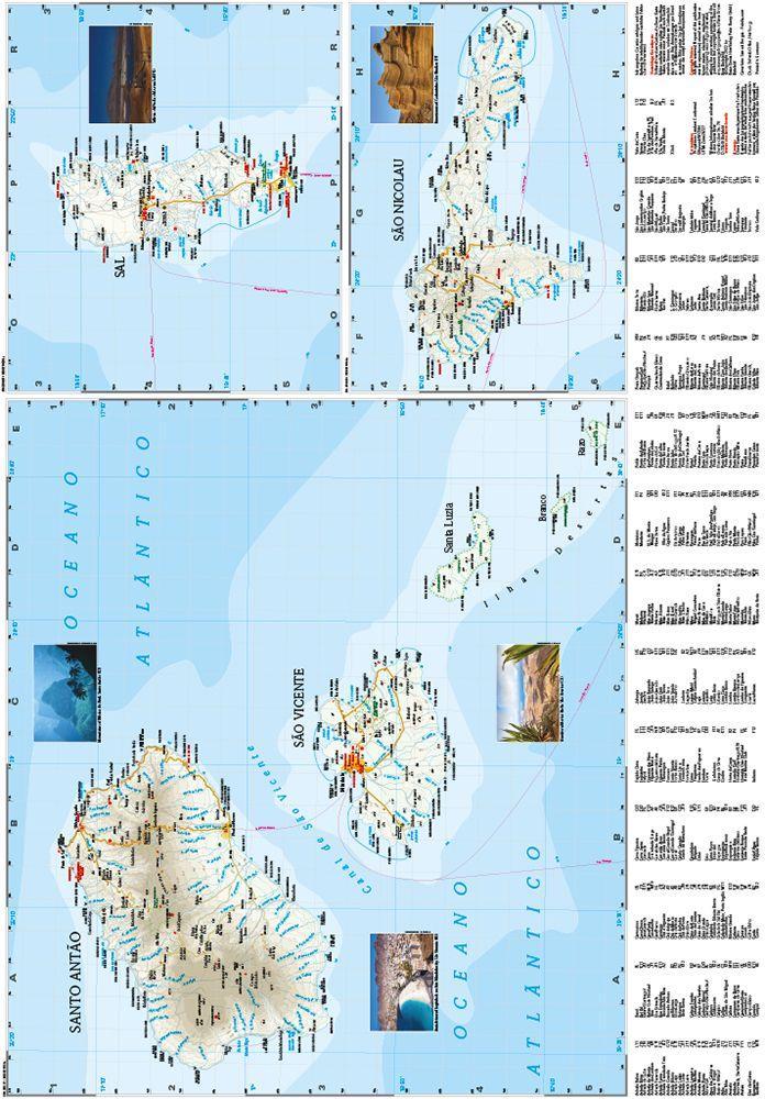 Beispielinhalt (Bild) Reise Know-How Landkarte Cabo Verde (1:135.000)