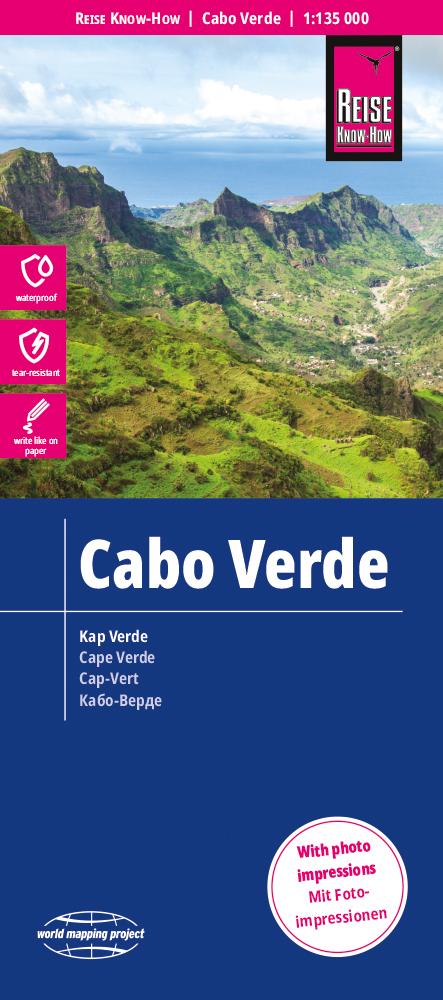 Vorderes Coverbild Reise Know-How Landkarte Cabo Verde (1:135.000)