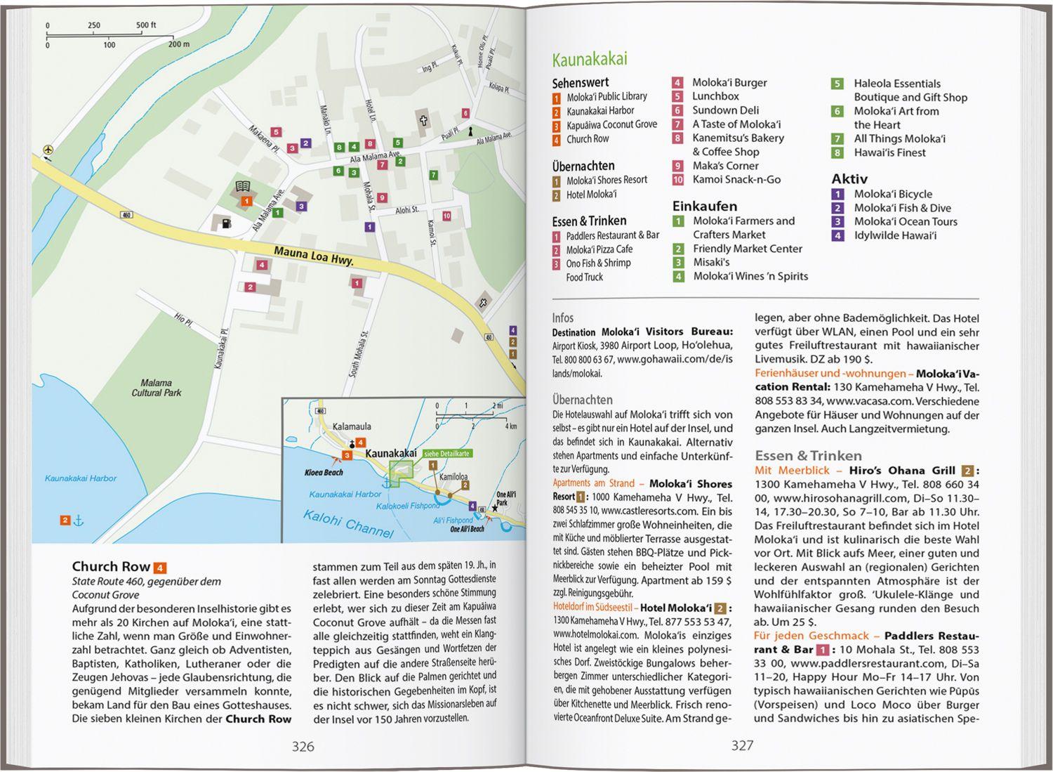 Beispielinhalt (Bild) DUMONT Reise-Handbuch Reiseführer Hawaii