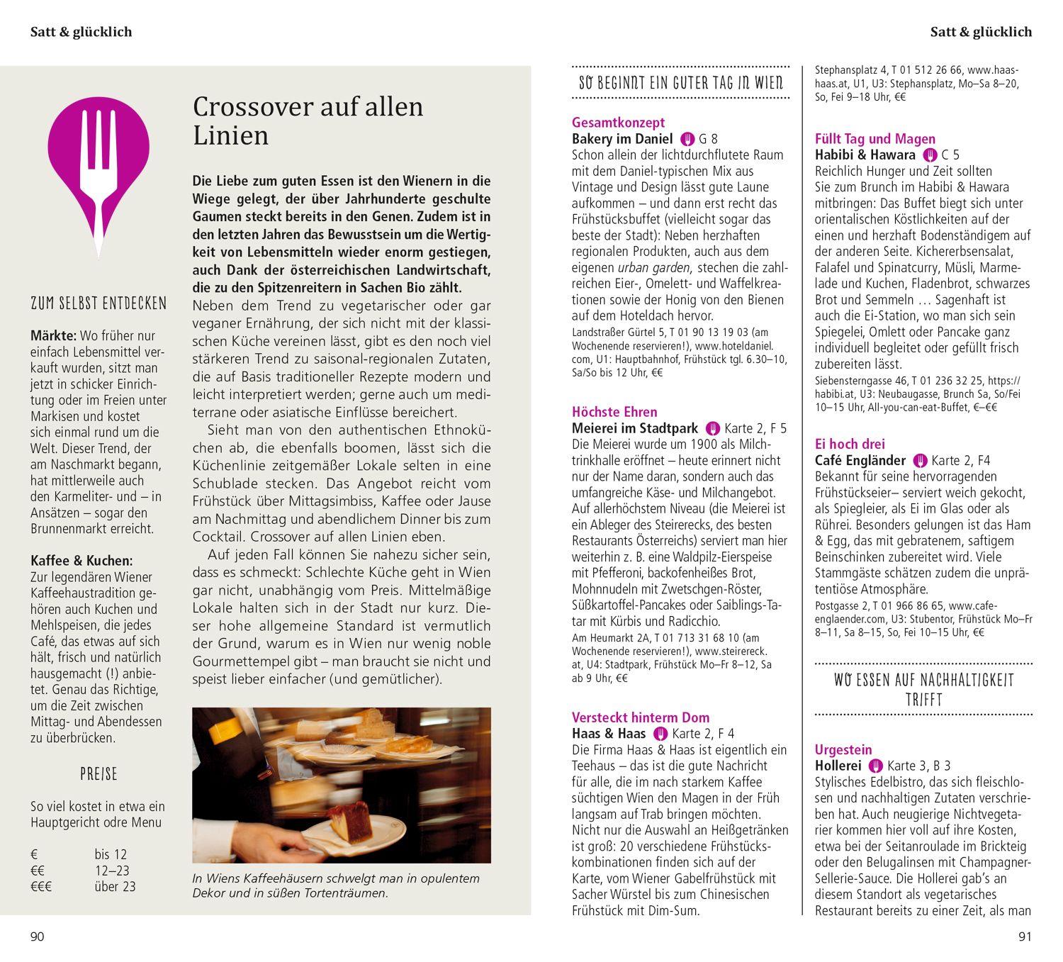 Beispielinhalt (Bild) DUMONT direkt Reiseführer Wien