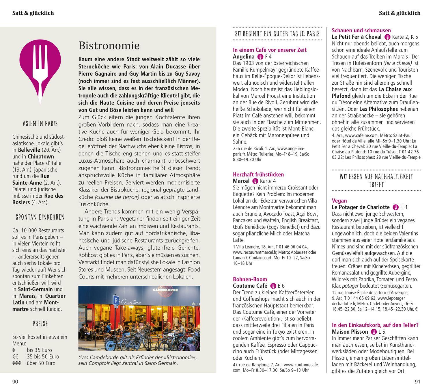 Beispielinhalt (Bild) DUMONT direkt Reiseführer Paris