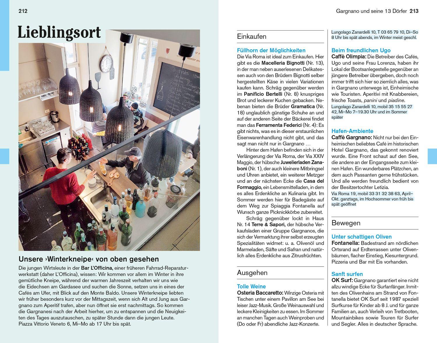 Beispielinhalt (Bild) DUMONT Reise-Taschenbuch Reiseführer Gardasee