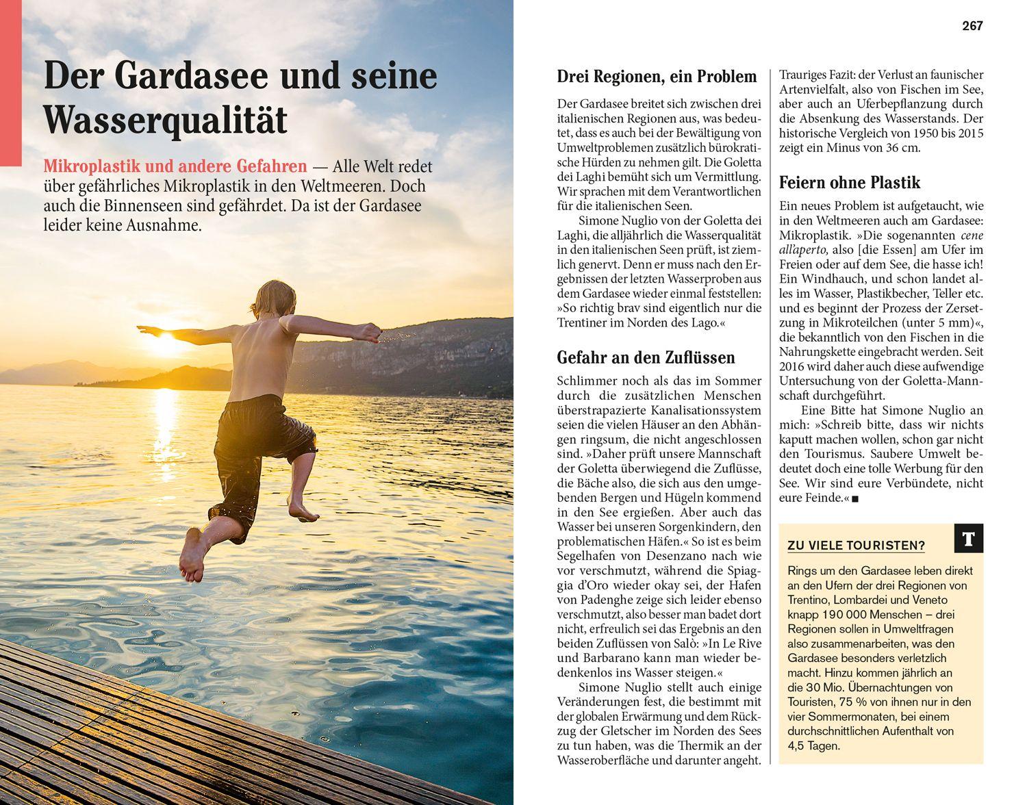 Beispielinhalt (Bild) DUMONT Reise-Taschenbuch Reiseführer Gardasee