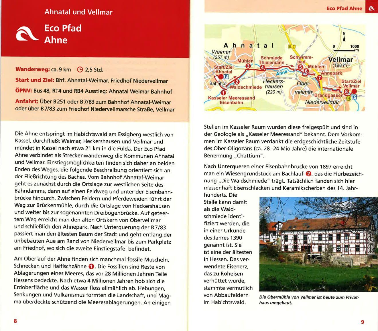 Beispielinhalt (Bild) Die Eco Pfade. Wanderungen im Landkreis Kassel