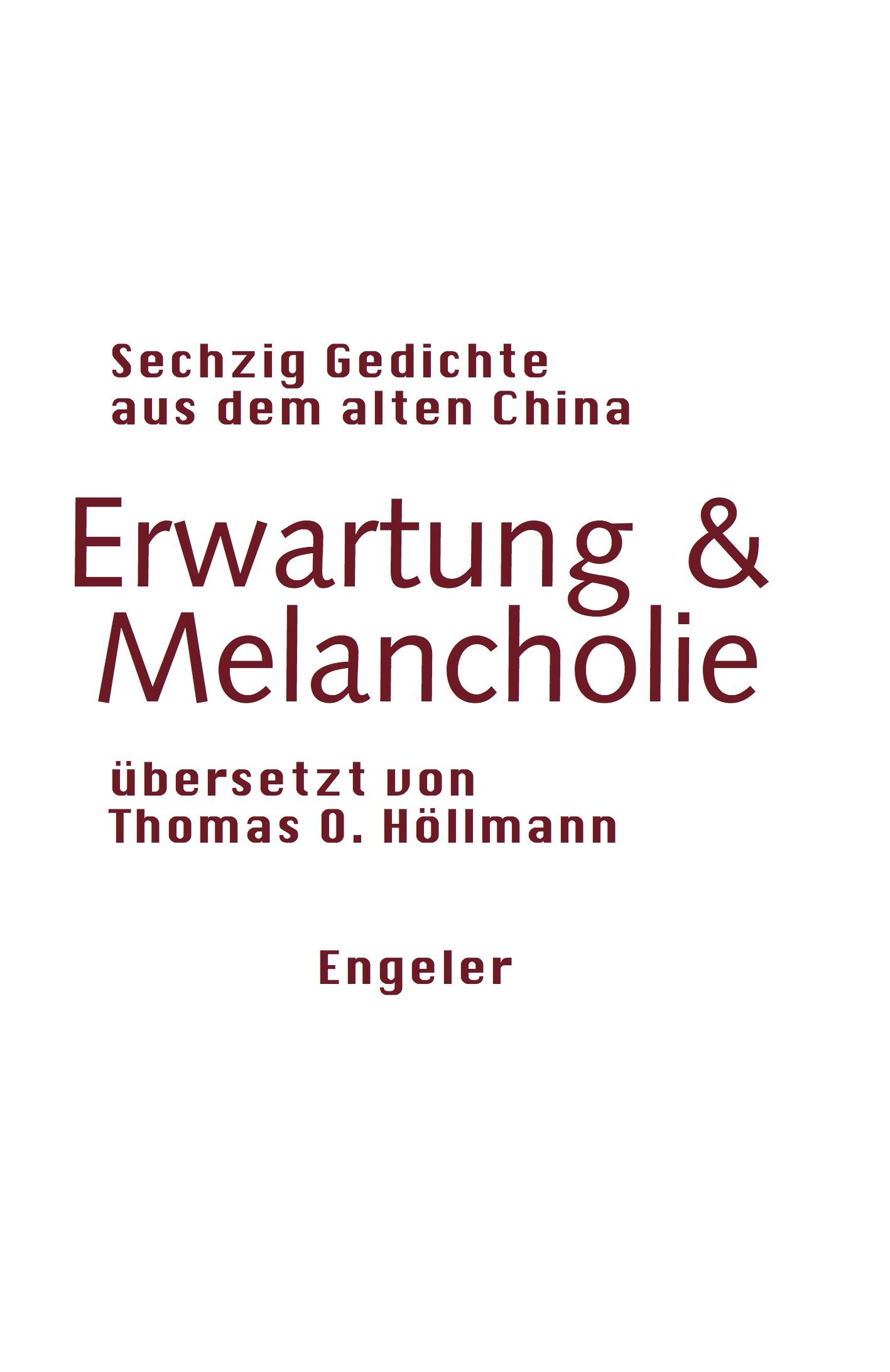 Vorderes Coverbild Erwartung & Melancholie