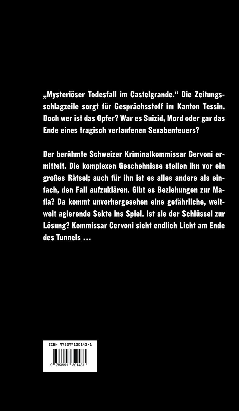 Rückseitencover Kommissar Cervoni - Tessiner Fall