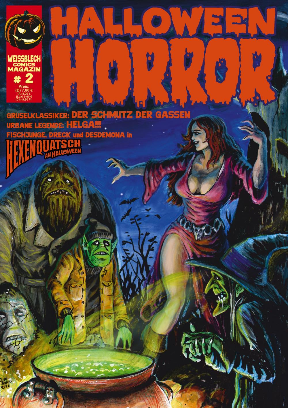 Vorderes Coverbild Weissblech Comics Magazin 2