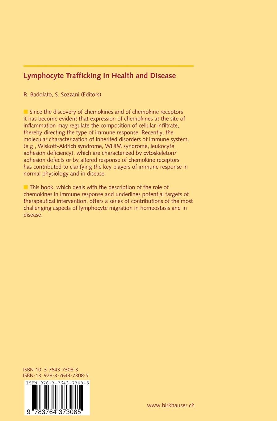 Rückseitencover Lymphocyte Trafficking in Health and Disease