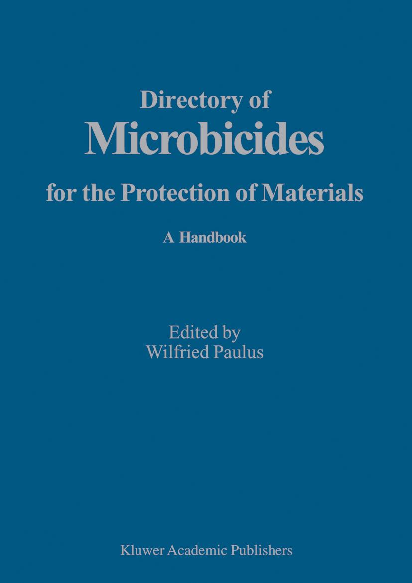 Vorderes Coverbild Directory of Microbicides for the Protection of Materials