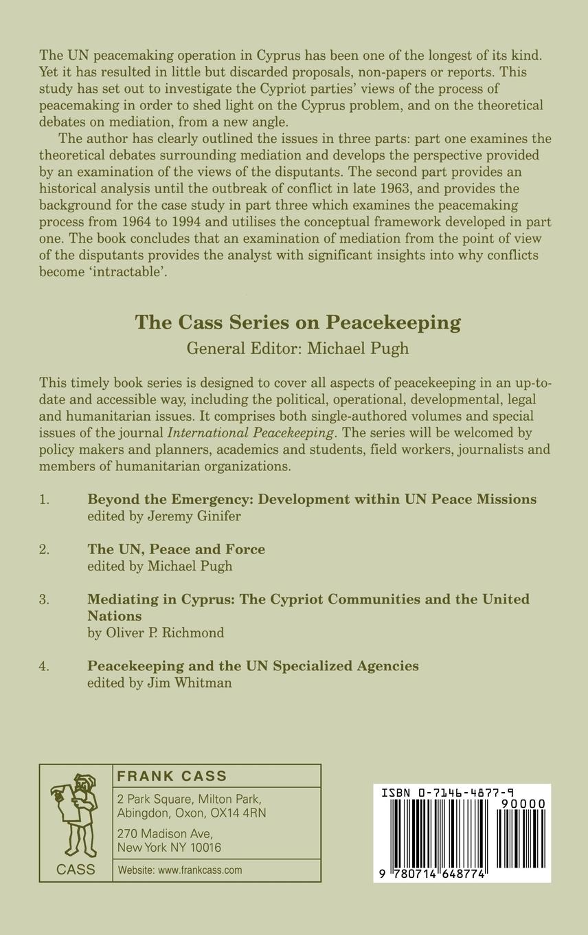 Rückseitencover Mediating in Cyprus