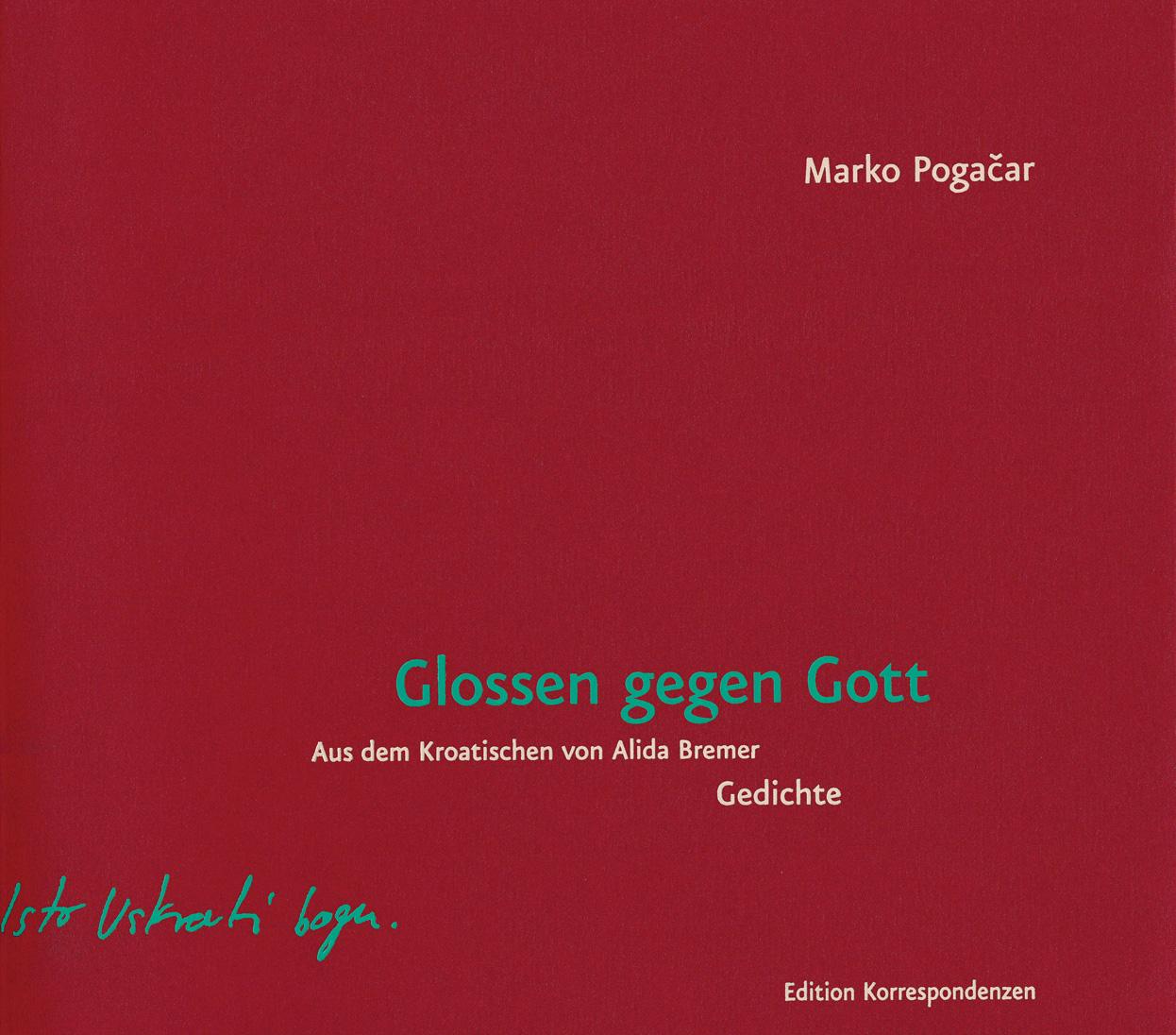 Vorderes Coverbild Glossen gegen Gott