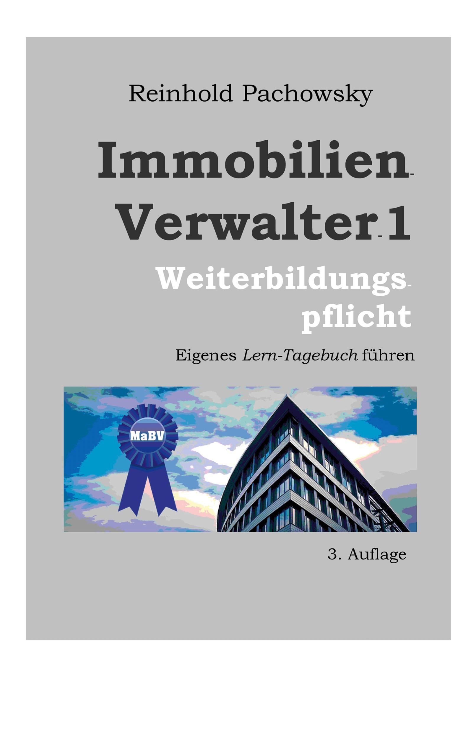 Vorderes Coverbild Immobilien-Verwalter1 Weiterbildungspflicht