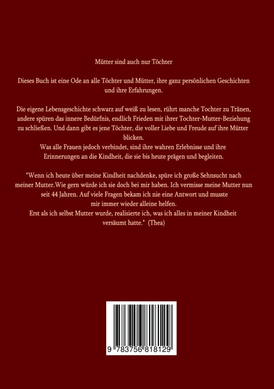 Rückseitencover Mütter sind auch nur Töchter