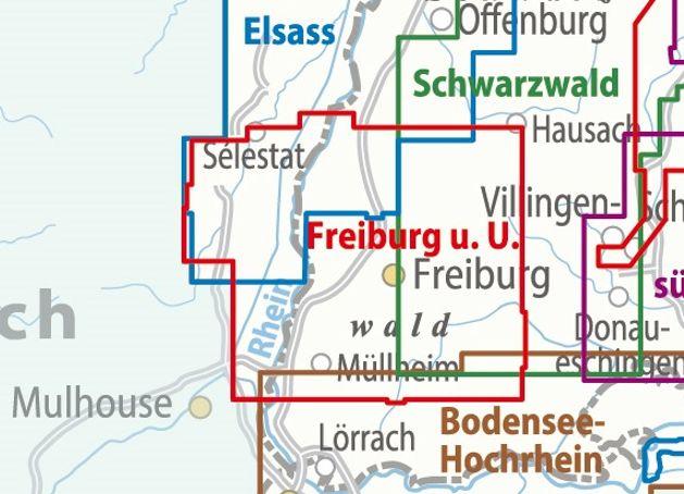 Beispielinhalt (Bild) ADFC-Regionalkarte Freiburg und Umgebung 1:75.000, reiß- und wetterfest, GPS-Tracks Download