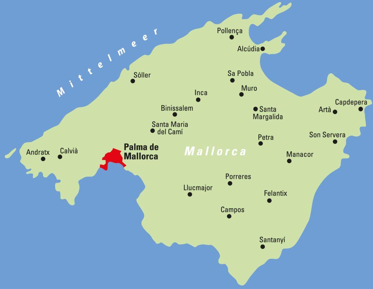 Rückseitencover ADFC-Regionalkarte Mallorca, 1:75.000, reiß- und wetterfest, GPS-Tracks Download