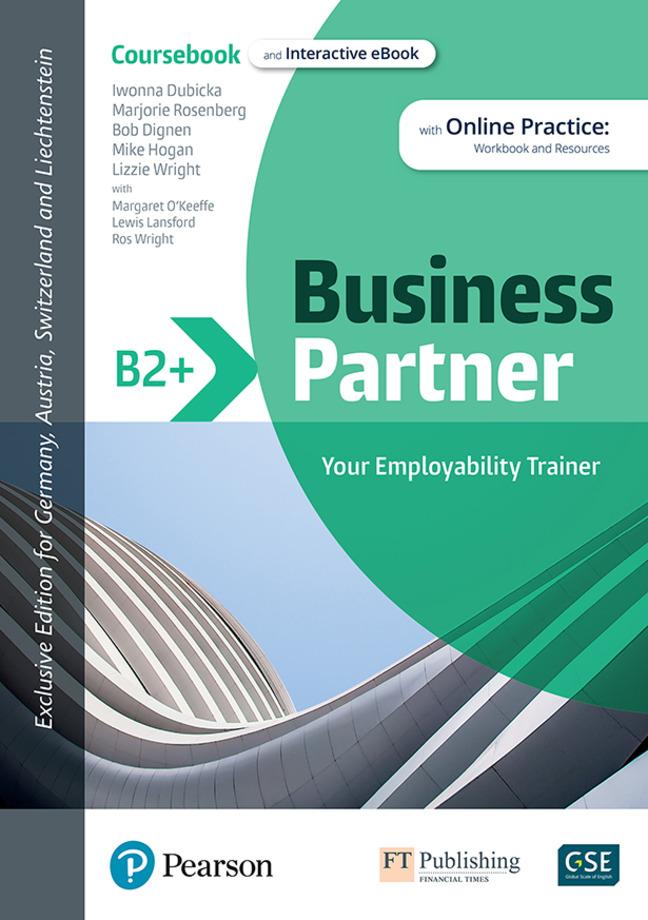 Vorderes Coverbild Business Partner B2+ DACH Coursebook & Standard MEL & DACH Reader+ eBook Pack