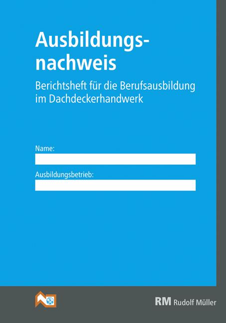 Vorderes Coverbild Ausbildungsnachweis Dachdeckerhandwerk