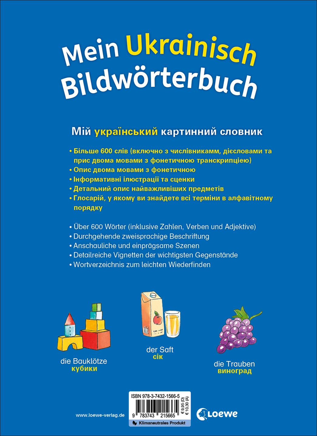Rückseitencover Mein Ukrainisch Bildwörterbuch