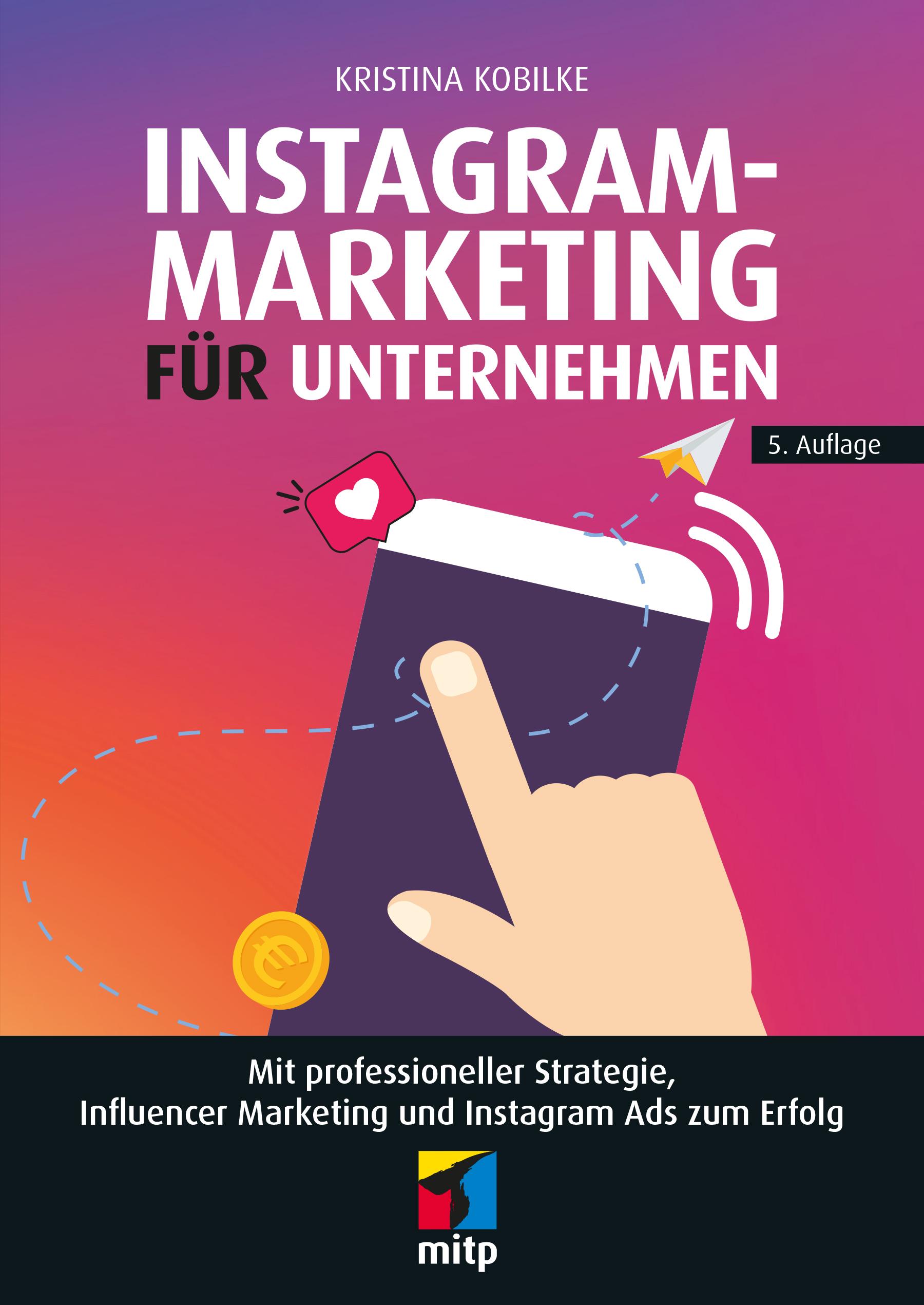 Vorderes Coverbild Instagram-Marketing für Unternehmen