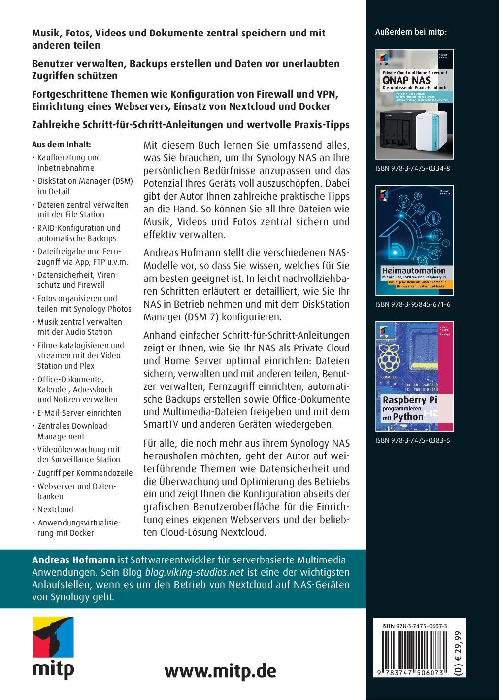 Rückseitencover Private Cloud und Home Server mit Synology NAS