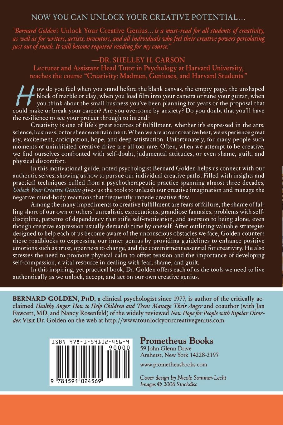 Rückseitencover Unlock Your Creative Genius
