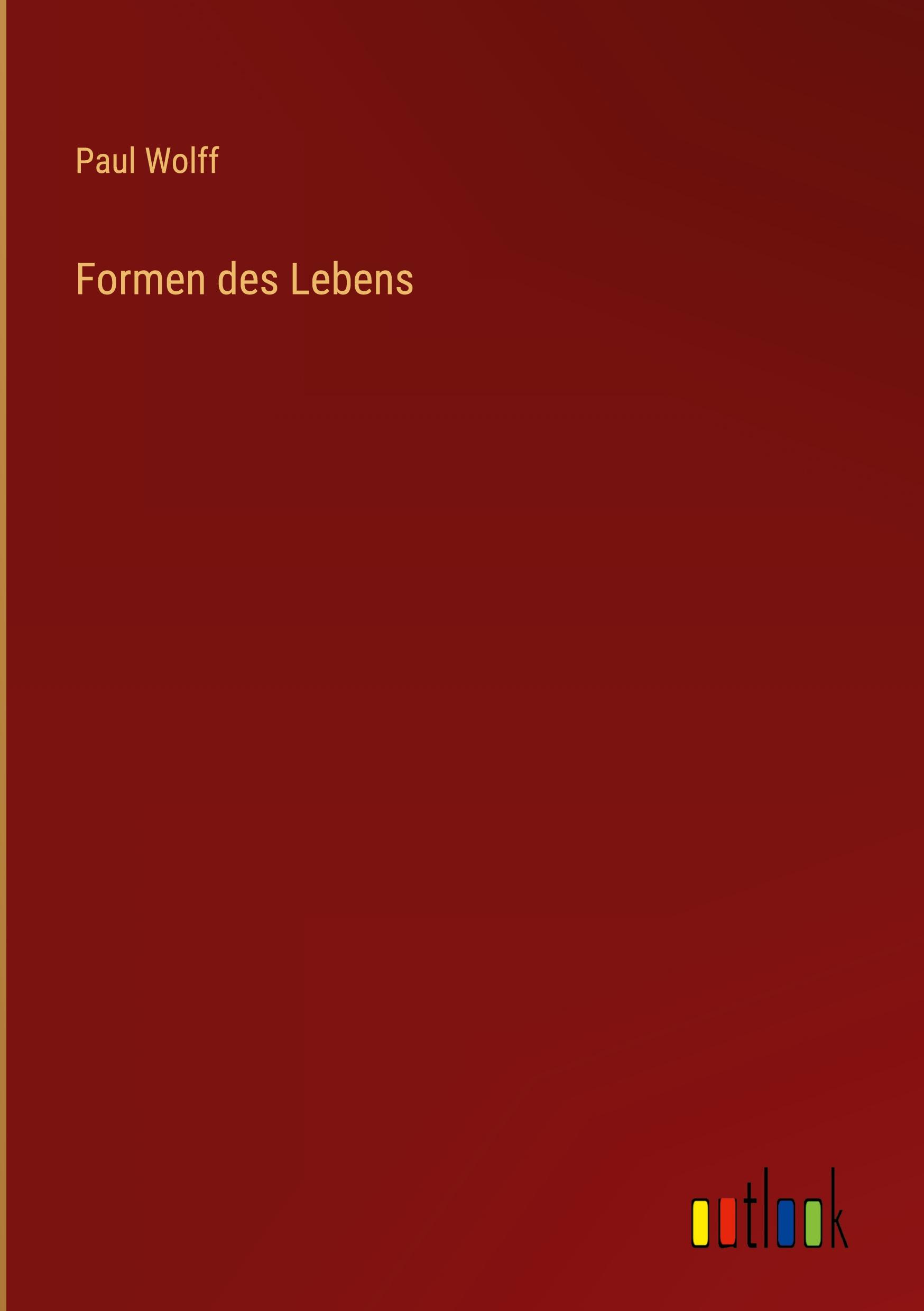 Vorderes Coverbild Formen des Lebens